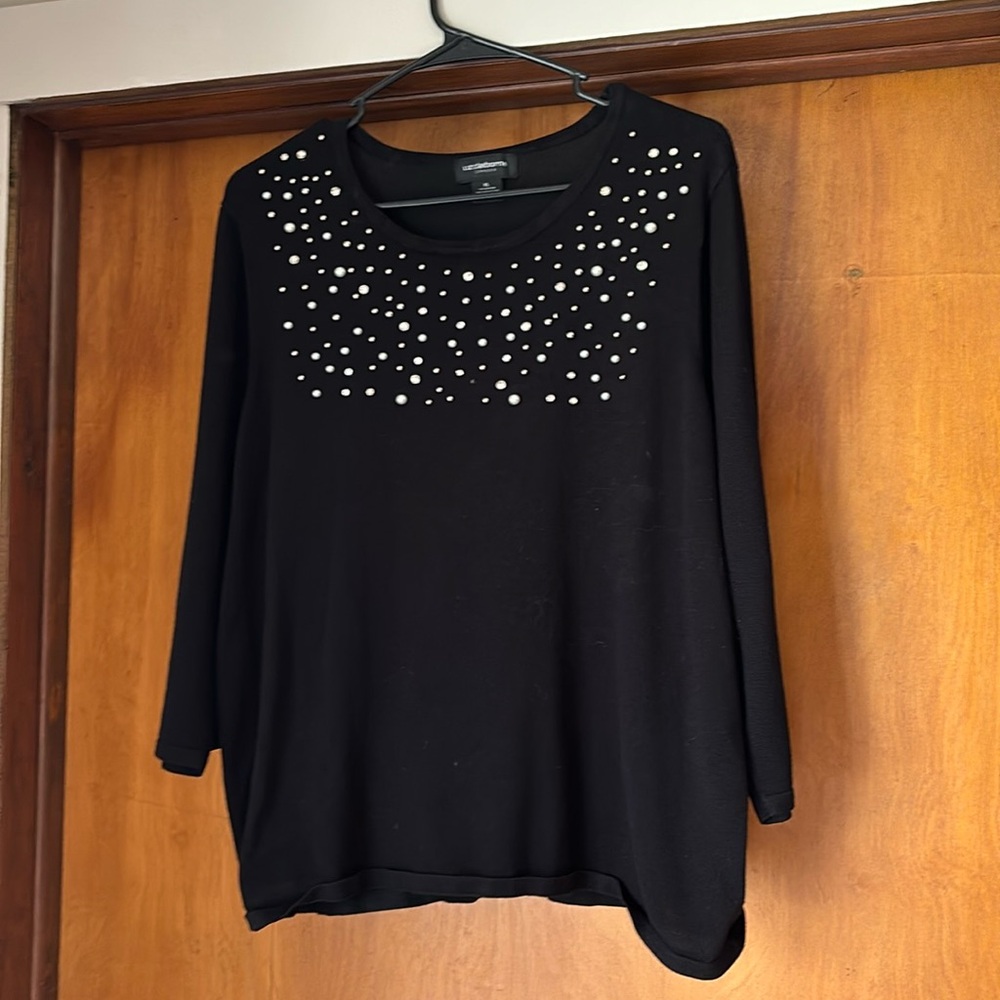 Liz Jewel Shirt- black